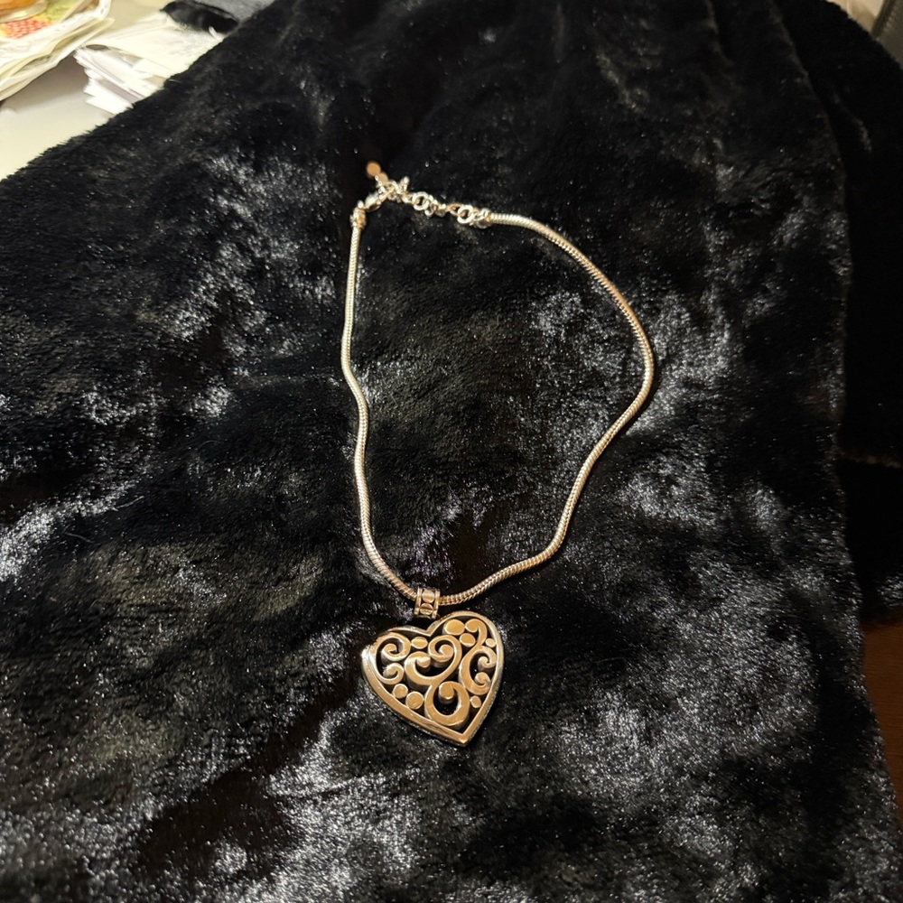 Brighton Contempo Silver Heart Necklace